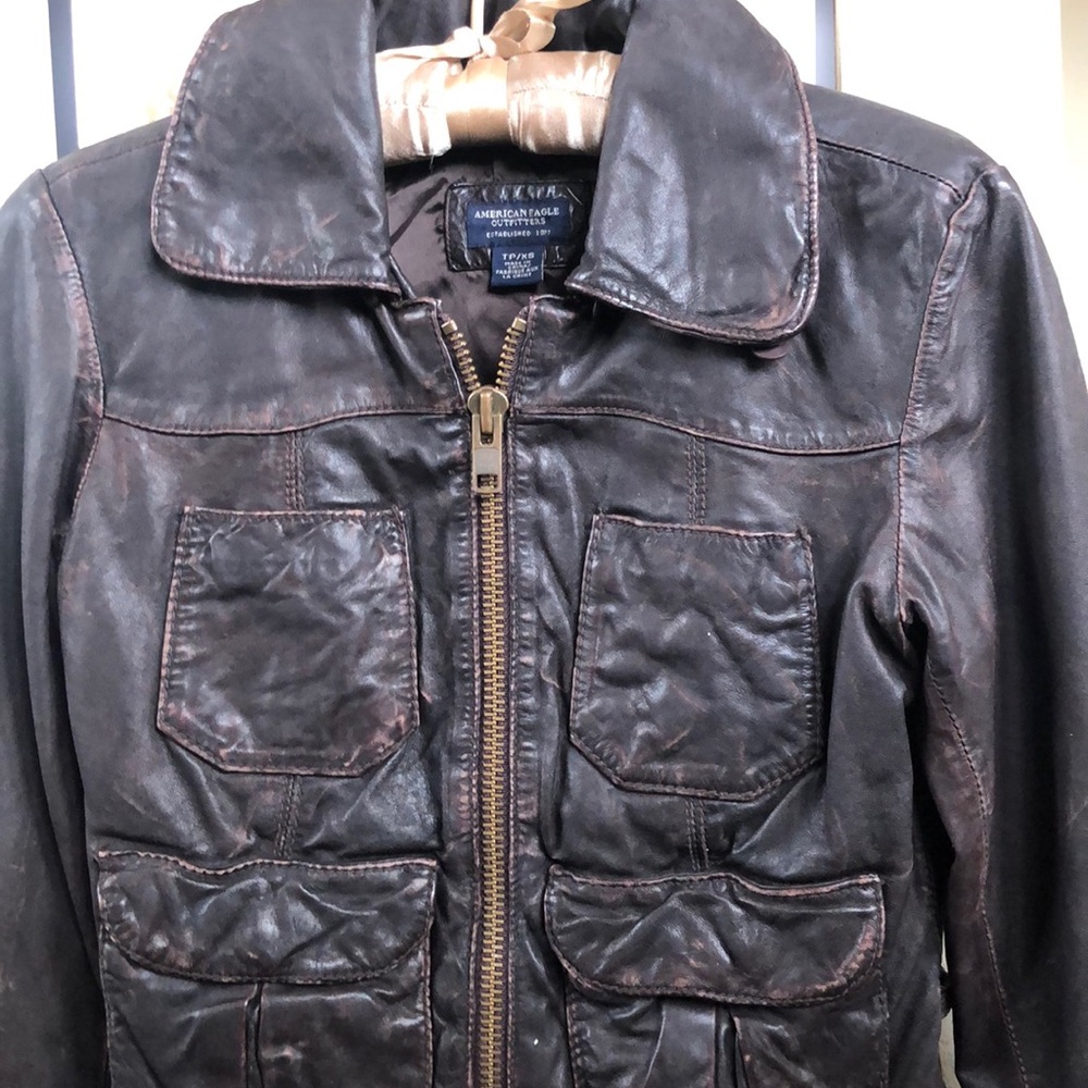 American Eagle Leather Jacket